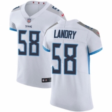 Men's Nike Tennessee Titans #58 Harold Landry White Vapor Untouchable Elite Player NFL Jersey