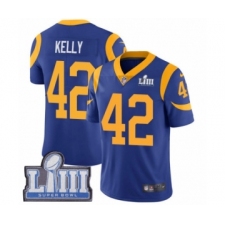 Men's Nike Los Angeles Rams #42 John Kelly Royal Blue Alternate Vapor Untouchable Limited Player Super Bowl LIII Bound NFL Jersey