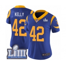 Women's Nike Los Angeles Rams #42 John Kelly Royal Blue Alternate Vapor Untouchable Limited Player Super Bowl LIII Bound NFL Jersey