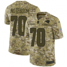 Youth Nike Los Angeles Rams #70 Joseph Noteboom Limited Camo 2018 Salute to Service NFL Jersey