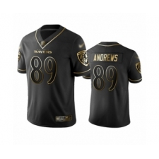 Men's Baltimore Ravens #89 Mark Andrews Limited Black Golden Edition Football Jersey