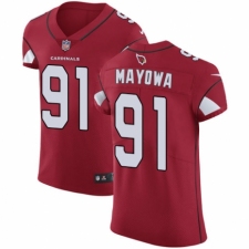 Men's Nike Arizona Cardinals #91 Benson Mayowa Red Team Color Vapor Untouchable Elite Player NFL Jersey