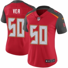 Women's Nike Tampa Bay Buccaneers #50 Vita Vea Red Team Color Vapor Untouchable Limited Player NFL Jersey