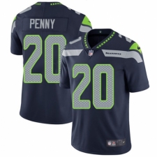 Youth Nike Seattle Seahawks #20 Rashaad Penny Navy Blue Team Color Vapor Untouchable Limited Player NFL Jersey