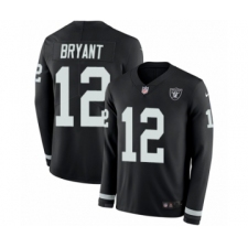 Men's Nike Oakland Raiders #12 Martavis Bryant Limited Black Therma Long Sleeve NFL Jersey