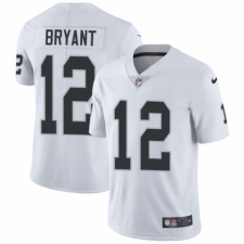 Men's Nike Oakland Raiders #12 Martavis Bryant White Vapor Untouchable Limited Player NFL Jersey