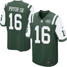 Men's Nike New York Jets #16 Terrelle Pryor Sr. Game Green Team Color NFL Jersey