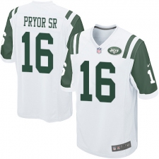 Men's Nike New York Jets #16 Terrelle Pryor Sr. Game White NFL Jersey