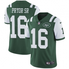 Men's Nike New York Jets #16 Terrelle Pryor Sr. Green Team Color Vapor Untouchable Limited Player NFL Jersey