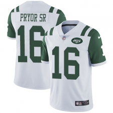 Men's Nike New York Jets #16 Terrelle Pryor Sr. White Vapor Untouchable Limited Player NFL Jersey