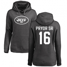 NFL Women's Nike New York Jets #16 Terrelle Pryor Sr. Ash One Color Pullover Hoodie