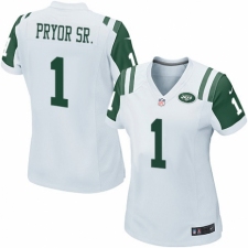 Women's Nike New York Jets #1 Terrelle Pryor Sr. Game White NFL Jersey