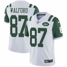 Youth Nike New York Jets #87 Clive Walford White Vapor Untouchable Limited Player NFL Jersey