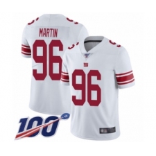 Men's New York Giants #96 Kareem Martin White Vapor Untouchable Limited Player 100th Season Football Jersey