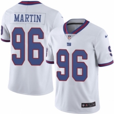 Men's Nike New York Giants #96 Kareem Martin Elite White Rush Vapor Untouchable NFL Jersey