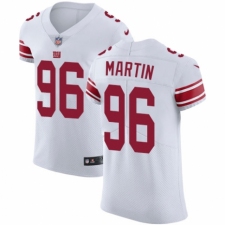 Men's Nike New York Giants #96 Kareem Martin White Vapor Untouchable Elite Player NFL Jersey