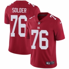 Youth Nike New York Giants #76 Nate Solder Red Alternate Vapor Untouchable Limited Player NFL Jersey