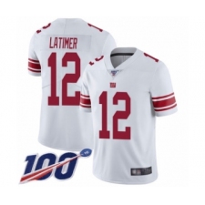 Men's New York Giants #12 Cody Latimer White Vapor Untouchable Limited Player 100th Season Football Jersey