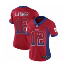 Women's Nike New York Giants #12 Cody Latimer Limited Red Rush Drift Fashion NFL Jersey