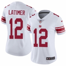 Women's Nike New York Giants #12 Cody Latimer White Vapor Untouchable Limited Player NFL Jersey