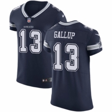 Men's Nike Dallas Cowboys #13 Michael Gallup Navy Blue Team Color Vapor Untouchable Elite Player NFL Jersey