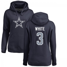NFL Nike Dallas Cowboys #3 Mike White Ash Name & Number Logo Pullover Hoodie