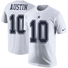 NFL Men's Nike Dallas Cowboys #10 Tavon Austin White Rush Pride Name & Number T-Shirt