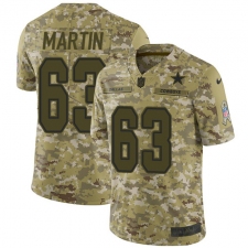 Youth Nike Dallas Cowboys #63 Marcus Martin Limited Camo 2018 Salute to Service NFL Jersey