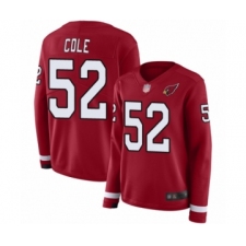 Women's Arizona Cardinals #52 Mason Cole Limited Red Therma Long Sleeve Football Jersey