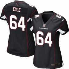 Women's Nike Arizona Cardinals #64 Mason Cole Game Black Alternate NFL Jersey