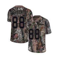 Men's Miami Dolphins #88 Mike Gesicki Limited Camo Rush Realtree Football Jersey