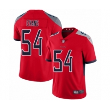 Youth Tennessee Titans #54 Rashaan Evans Limited Red Inverted Legend Football Jersey