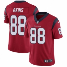 Youth Nike Houston Texans #88 Jordan Akins Red Alternate Vapor Untouchable Limited Player NFL Jersey