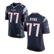Mens New England Patriots Isaiah Wynn Navy Blue Team Color Stitched NFL Nike Elite Jersey