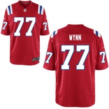 Mens New England Patriots Isaiah Wynn Red Alternate Stitched NFL Nike Elite Jersey