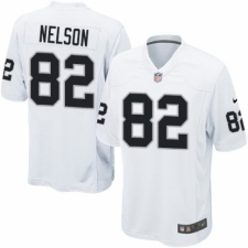 Men's Nike Oakland Raiders #82 Jordy Nelson Game White NFL Jersey