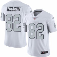 Youth Nike Oakland Raiders #82 Jordy Nelson Limited White Rush Vapor Untouchable NFL Jersey