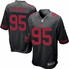 Men's Nike San Francisco 49ers #95 Kentavius Street Game Black NFL Jersey