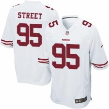 Men's Nike San Francisco 49ers #95 Kentavius Street Game White NFL Jersey