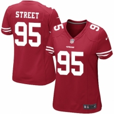 Women's Nike San Francisco 49ers #95 Kentavius Street Game Red Team Color NFL Jersey