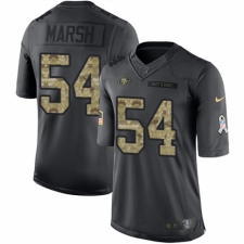 Men's Nike San Francisco 49ers #54 Cassius Marsh Limited Black 2016 Salute to Service NFL Jersey
