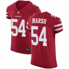 Men's Nike San Francisco 49ers #54 Cassius Marsh Red Team Color Vapor Untouchable Elite Player NFL Jersey