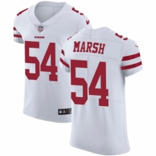 Men's Nike San Francisco 49ers #54 Cassius Marsh White Vapor Untouchable Elite Player NFL Jersey