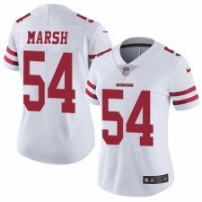 Women's Nike San Francisco 49ers #54 Cassius Marsh White Vapor Untouchable Elite Player NFL Jersey