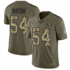 Youth Nike San Francisco 49ers #54 Cassius Marsh Limited Olive/Camo 2017 Salute to Service NFL Jersey
