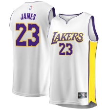 Women LeBron James Los Angeles Lakers Authentic Jersey White