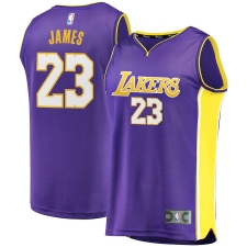 Youth LeBron James Los Angeles Lakers Authentic Jersey Purple