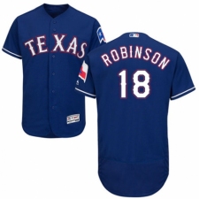 Men's Majestic Texas Rangers #18 Drew Robinson Red Alternate Flex Base Authentic Collection MLB Jersey