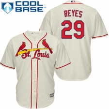 Youth Majestic St. Louis Cardinals #29 lex Reyes Replica Cream Alternate Cool Base MLB Jersey