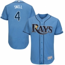Men's Majestic Tampa Bay Rays #4 Blake Snell Columbia Alternate Flex Base Authentic Collection MLB Jersey